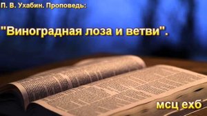"Виноградная лоза и ветви". П. В. Ухабин. МСЦ ЕХБ