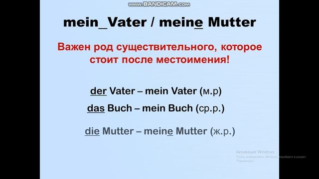 5 класс Семья + притяжательные местоимения смотреть онлайн
