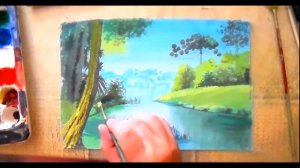 Летний пейзаж. Как нарисовать природу. Рисунки для срисовки