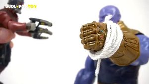 The strongest Thanos in universe appeared! Marvel Avengers Hulk, Spider Man, Thor! Go! - DuDuPopTOY