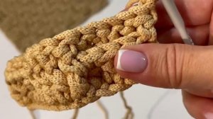 А вы умеете вязать этот узор?? Узор плетенка крючком из шнура | Soft Decor