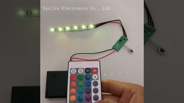 Color-changing colorful remote control chip module gift art hand-made RGB colorful LED light strip смотреть онлайн