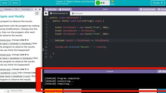 AP CS A - Code.org: Unit 4: Lesson 2 #1 (2022) смотреть онлайн