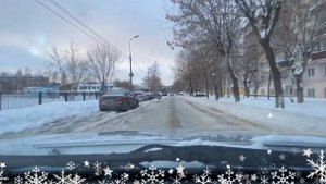 Поездка на машине 3 января/ из окна автомобиля/ Советский район Казани/ Дербышки