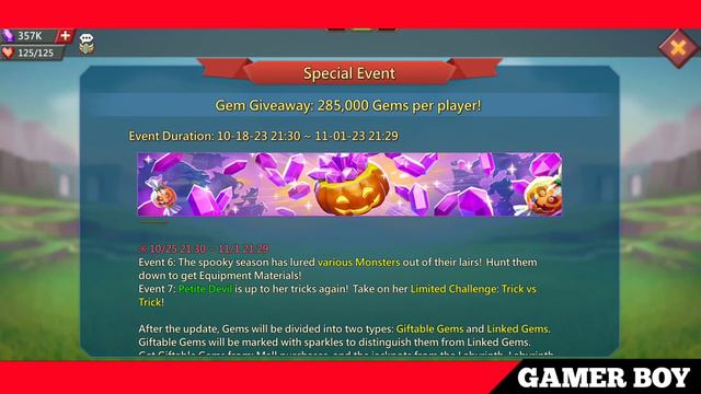 Lords mobile All Upcoming Events Revealed |Full Event(GEMerous Spooktacular Event) Preview смотреть онлайн