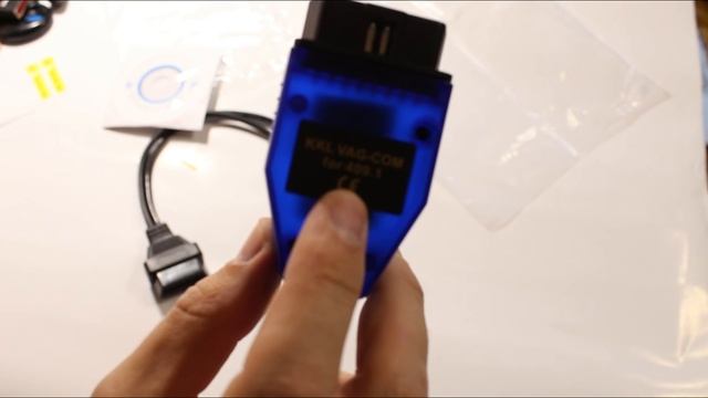 Диагностический кабель KKL VAG-COM 409.1 и переходник на Audi 80 B4 смотреть онлайн