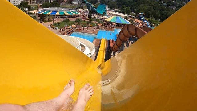 Сочи Лазаревское аквапарк Наутилус горка Камикадзе классическая смотреть онлайн