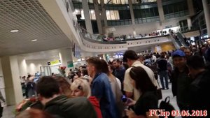 Наталия Орейро /03/06/2018/ в аэропорту Домодедово