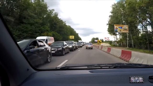 Микрогород „В лесу” летом 2015-го. Едем со стороны Митино. смотреть онлайн