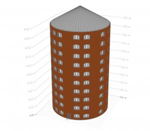 3-D Моделирование башни .