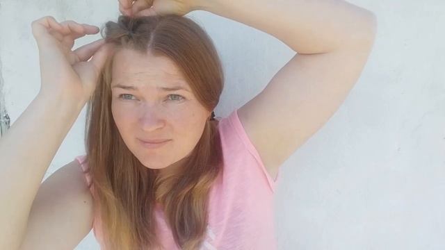 легкая прическа самой себе./easy hairstyle itself. смотреть онлайн
