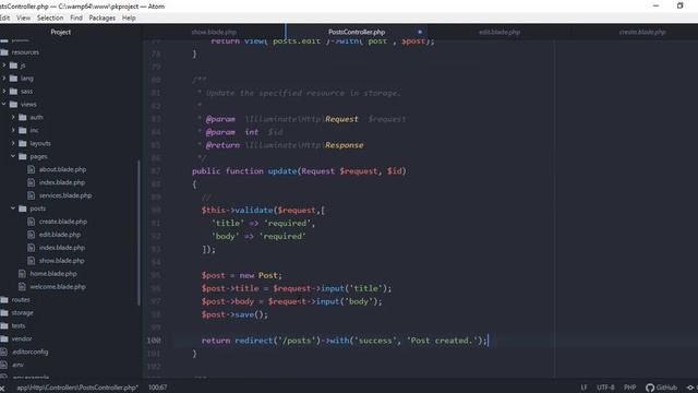 PHP Laravel Tutorial for Beginners 13 -  Update and Delete record from MySQL in Laravel