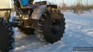 Вездеход переломка "Горец-М_764-3. Обкатка,проверка.