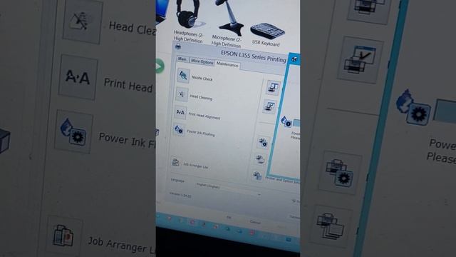 Power Ink Flushing Epson L355 in real life operating maintenance