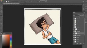 how to draw a comic panel for instagram | photoshop cc | timelapse