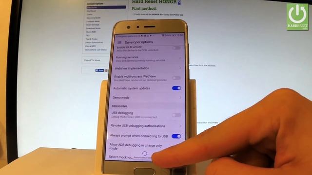 How to Restore Default Developer Options in HONOR 9 смотреть онлайн
