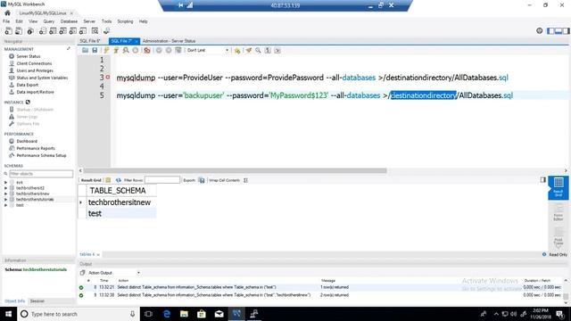 How to backup all MySQL databases to single backup file by using mysqldump - MySQL DBA Tutorial смотреть онлайн