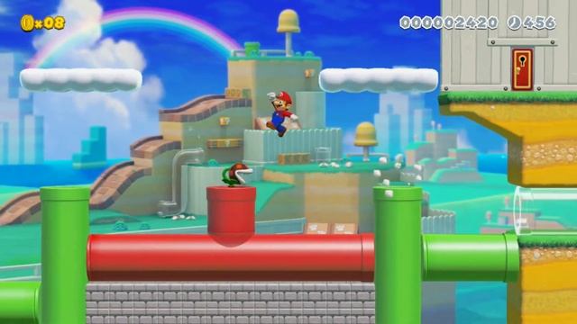 1-1 Bee Tree Heights RELEASE/Walkthrough - Super Mario Maker 2 Game Jumper 2 Super World смотреть онлайн