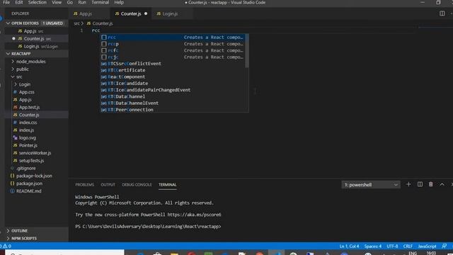 Tutorial 13 Installing React JS code Snippets in Visual Studio Code