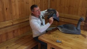 Плавающий гусь из скорлупки