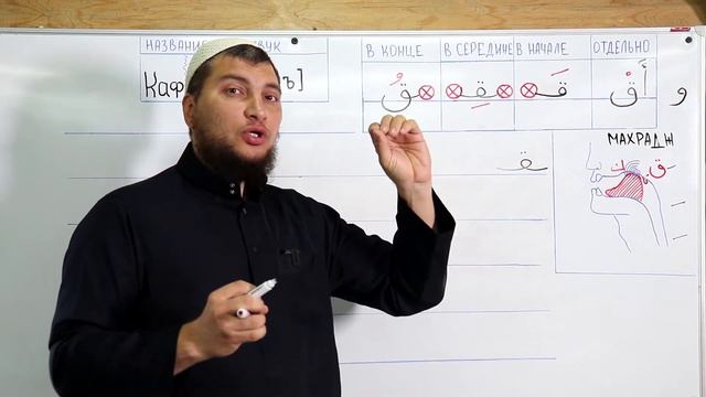 Урок № 21 -- Буква [ق] “Коф“ (Абу Ясин Руслан Маликов) смотреть онлайн