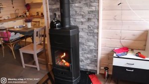 Plamen Aurora в сельском каркасном доме. Отопление 63 метров жилой площади