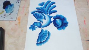 Волшебный гжельский мазок.