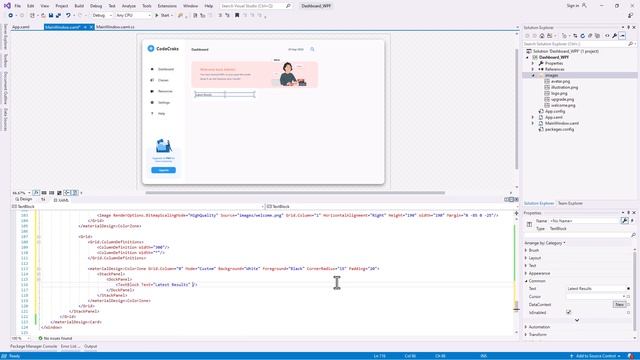 How to Create a Modern Dashboard Design in WPF using C# (Speed Code) | C# Tutorial