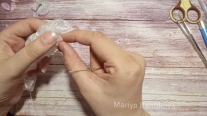 Зефирка из органзы 4 см