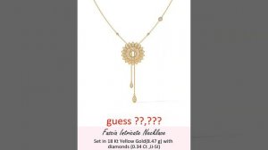 Diamond necklaces on caratlane - Guess prices - 18 Kt Gold 22 Kt Gold