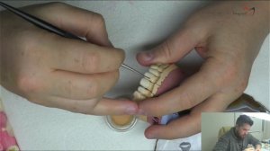 Подготовка циркониевого каркаса к нанесению. Внутренние красители miyo