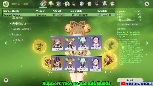 ULTIMATE Yaoyao Guide! Best Builds for Support AND DPS Yaoyao! Weapons, Artifacts, Constellations!