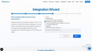 Integration Wizard