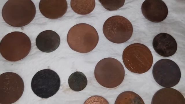 Коп в поле,  Чистка монет,