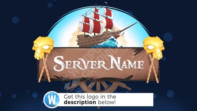 Minecraft Server Logo - "Pirate Ship" (Template Logo Maker) смотреть онлайн