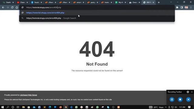 How to create custom 404 page in php | Live server test смотреть онлайн