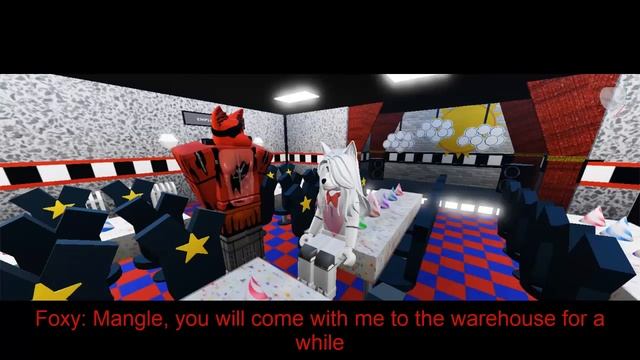 Roblox vore animation: Foxy Eats Mangle