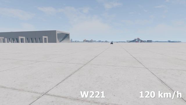 MERCEDES S-Class evolution in BeamNG.drive ? 120 km/h ? Wall CRASH test comparison смотреть онлайн