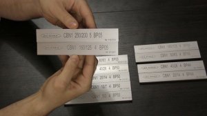 Эльборовые бруски ALDIM МФФ сравнение - одинаковые зерна на разных связках.