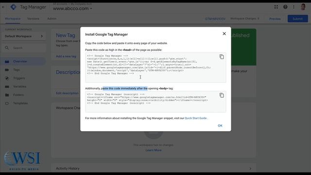 Google Tag Manager Quick Start
