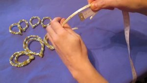 НУ ОЧЕНЬ ПРОСТАЯ  КОРОНА  из синельной проволоки МК / Новогодние поделки 2019  своими руками