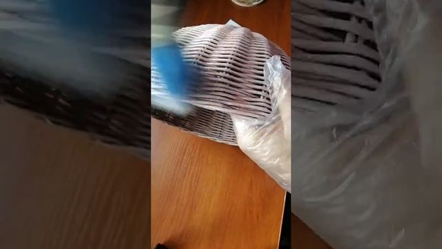 Как нанести патину на плетеные изделия.