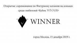 «Кубок Winner», 15.12.2019 - Фокина Анастасия