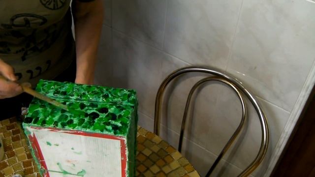 Из шпаклевки - "малахитовая" шкатулка смотреть онлайн