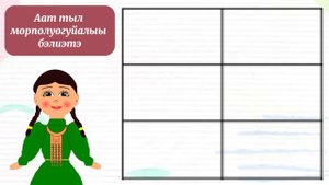 Саха тыла. 6 кылаас. Аат тыл морполуогуйалыы бэлиэтэ.