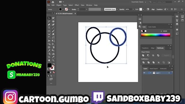 How To Remove Intersecting Lines [Adobe Illustrator] смотреть онлайн
