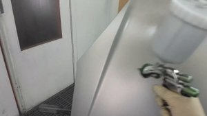 Glasurit 55 line. How paint metalic. Как красить металиком и переходом Iwata Ls400, 1 слой лака