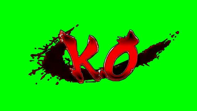 скачать ? Мем: KO Street Fighter - футаж на зеленом фоне