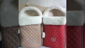 Зимние меховые конверты для новорожденных