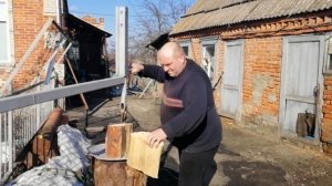 Дровокол и козелок для распиловки дров два в одном. Часть 2.(9 марта 2019)